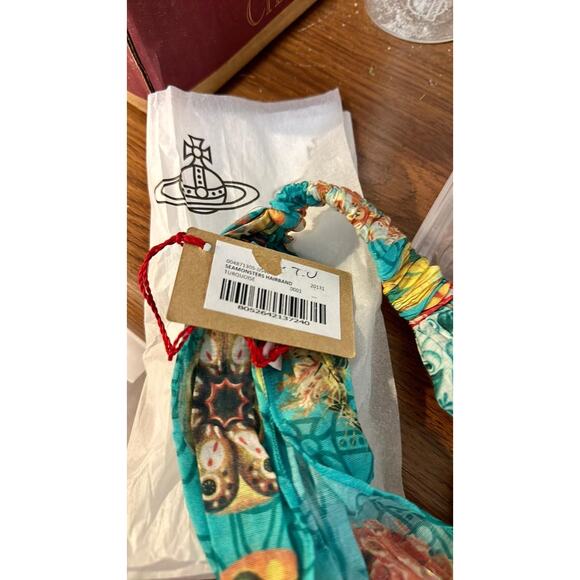 Vivienne Westwood floral headband Turquoise main image 4